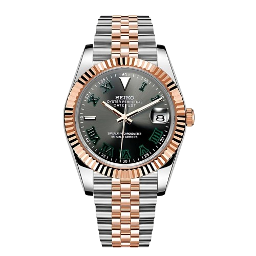Seikojust - Rose Gold Steel Wimbledon